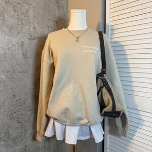 Gildan Tan & Cream Crewneck Sweatshirt